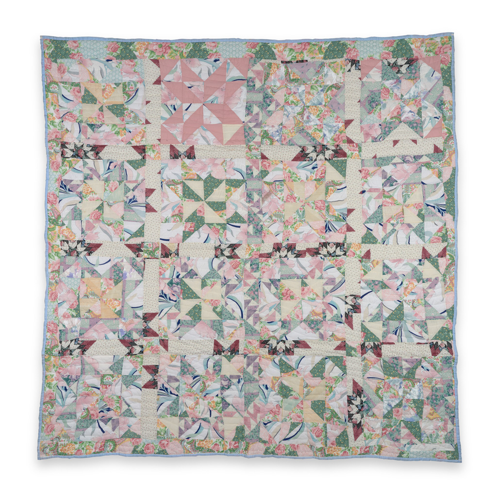 LTP - "Pinwheel Stars"—sixteen-block variation (quiltmaker's name: "Chain Link") - Master Image