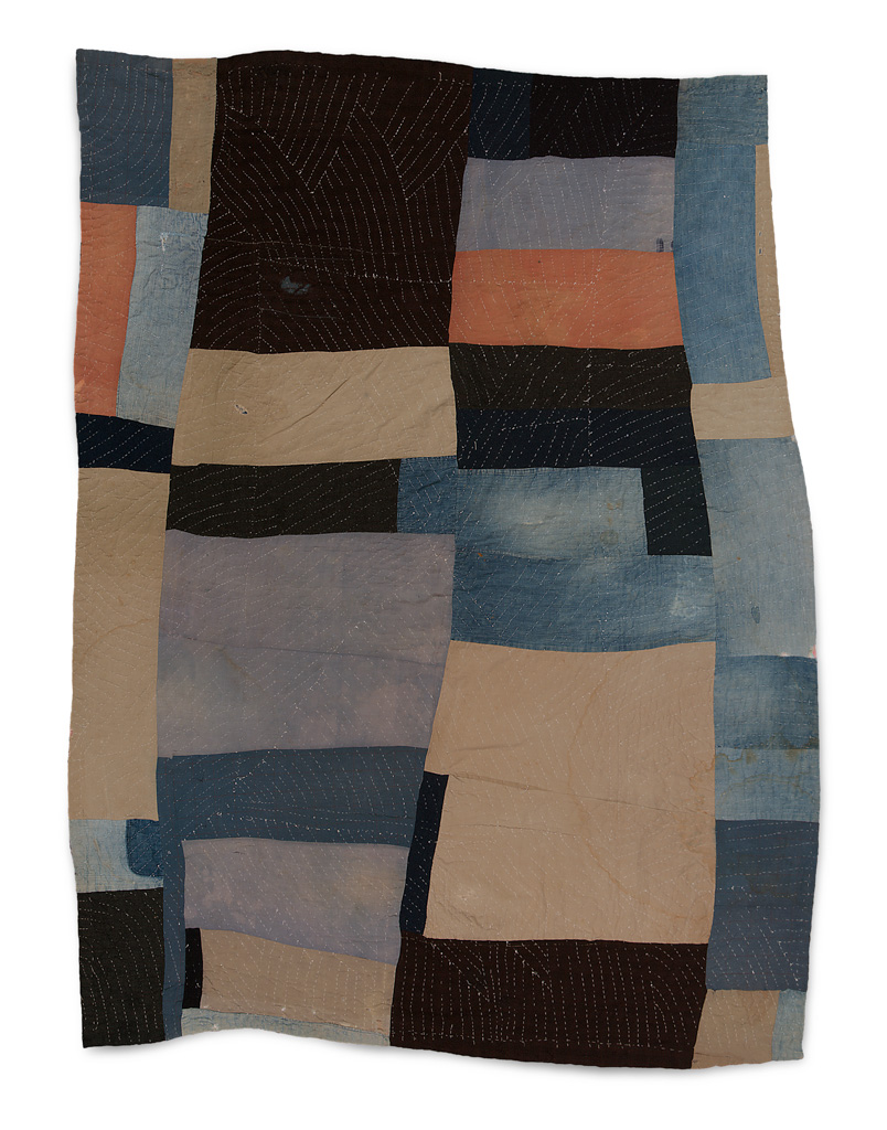 Lucy Mooney - Blocks and strips work-clothes quilt - Master Image