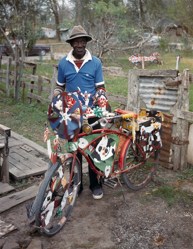 David Butler with his bicycle