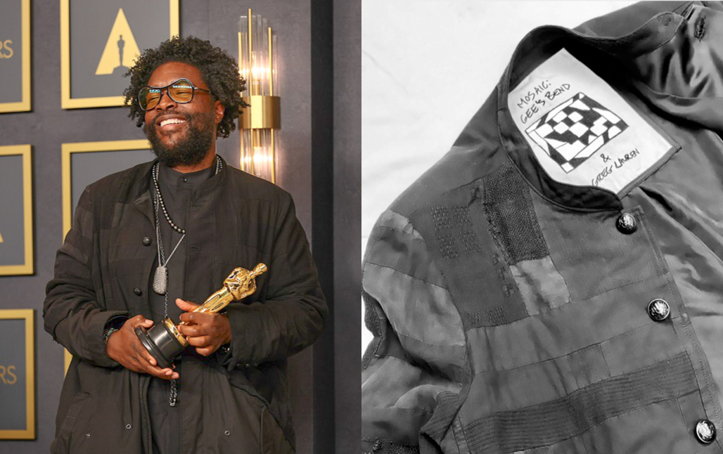 Questlove wears Gee’s Bend design during Oscar win for ‘Summer of Soul’