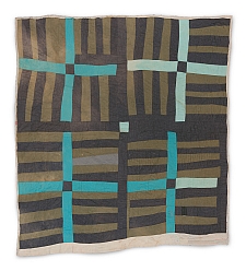 Loretta Pettway - Four-block strip quilt - Master Image