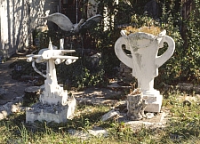 Sculpture in yard