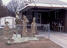 Vernon Burwell's garage and sculpture group