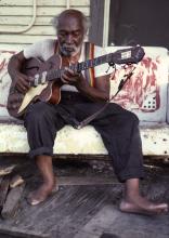 Henry Speller on his porch