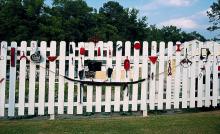 Fence in James Arnold's yard