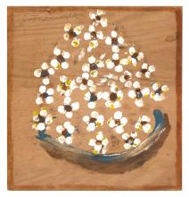 Jimmy Lee Sudduth, Dogwoods Piled Up in a Bowl, mid-1980s