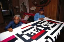 Mary Lee Bendolph and Loretta Pettway