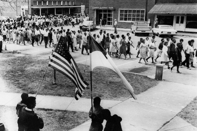 March to the courthouse in Camden, Ala March to the courthouse in Camden, Ala