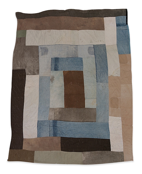 Loretta Pettway - Two-sided work-clothes quilt: Bars and blocks (2) - Master Image