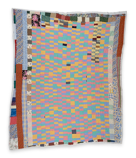 Annie Mae Young - "One Patch"—stacked rectangles with pieced borders - Master Image