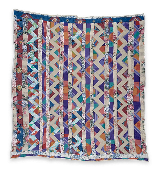 Leola Pettway - "Zigzag" and bars (quilting bee name: "Rik-Rak") - Master Image