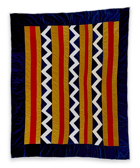 Qunnie Pettway - "Zigzag" and bars (quilting bee name: "Rik-Rak") - Master Image
