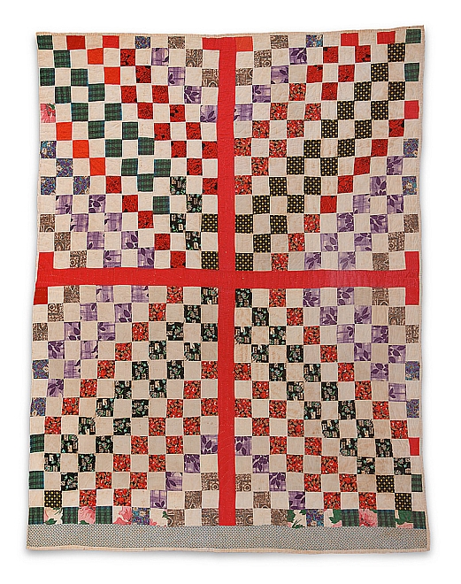 PB - Checkerboard—four-block variation divided by a cross - Master Image