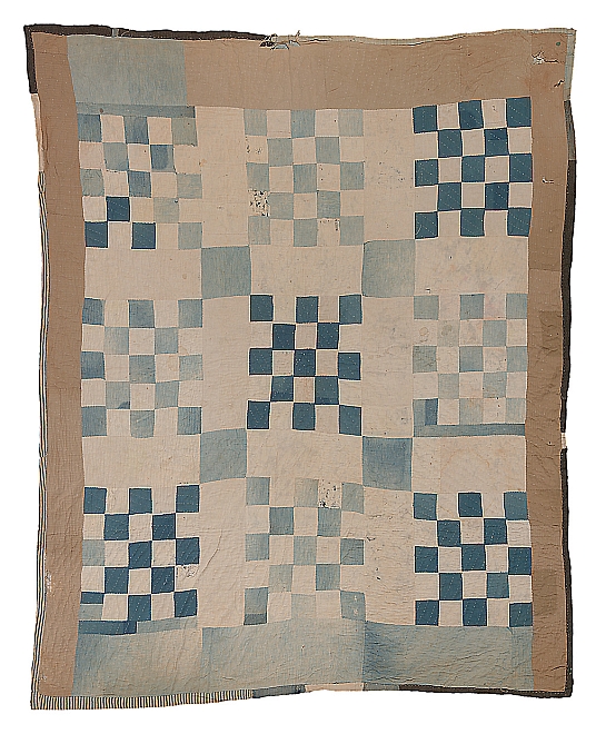 RCG - Two-sided work-clothes quilt: "Twenty-five Patch" - Master Image