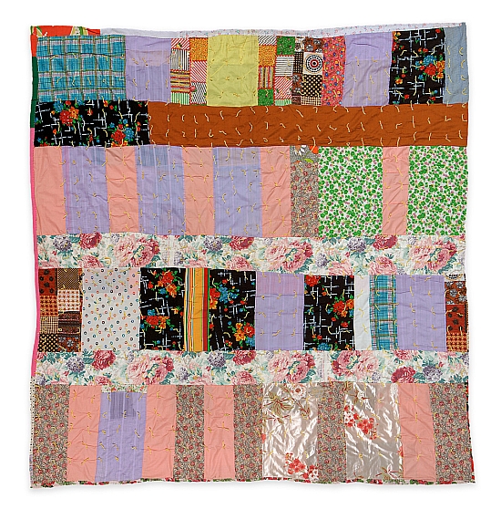Two-sided quilt: Blocks and bars
