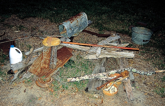 DY - Assembled "old junk" in Dinah Young's yard - Master Image