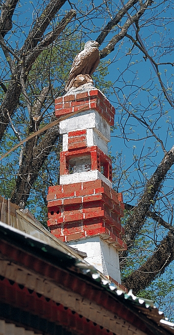 HD - Tower with plaster eagle - Master Image